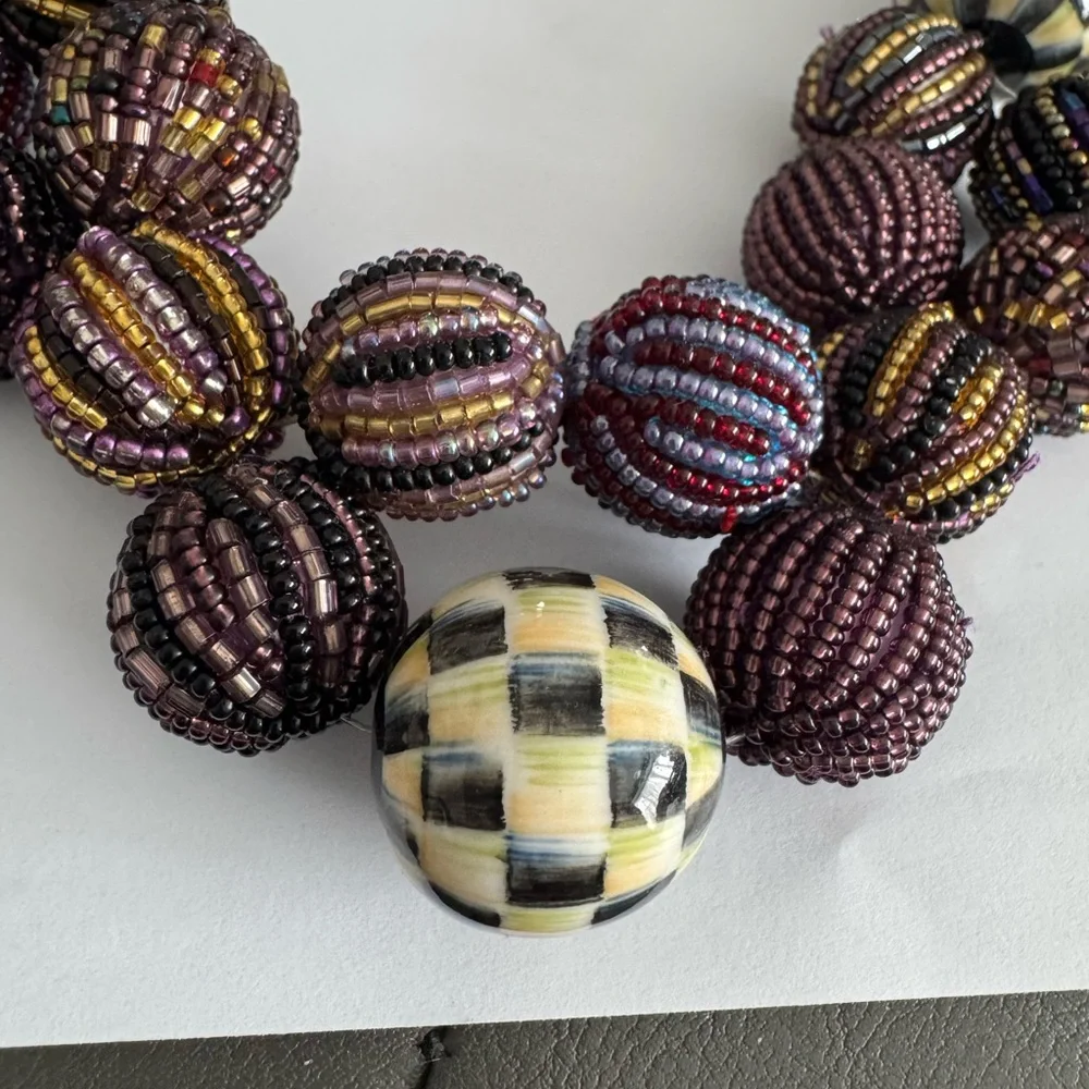 Mackenzie Childs Beaded Necklace - Picture 2 of 3